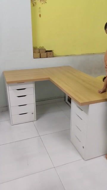 Bàn làm việc IKEA góc L 1 tủ. Mua bán Bàn ghế tại Thành phố Thủ Đức Tp Hồ Chí Minh được đăng bởi Tiệm Nhà Gỗ hình 1