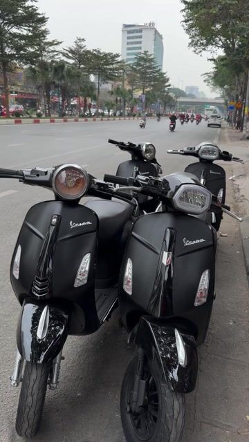 Xe máy điện Piaggio Vespa Đen nhám. Mua bán Xe máy tại Quận Cầu Giấy Hà Nội được đăng bởi Xe Điện 257 Hoàng Quốc Việt  hình 1