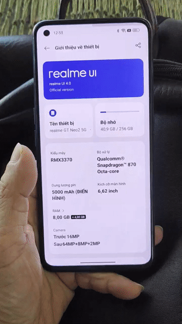 Realme GT Neo 2 256GB Xanh lá. Mua bán Điện thoại tại Quận Liên Chiểu Đà Nẵng được đăng bởi Phan Vinh Chinh hình 1