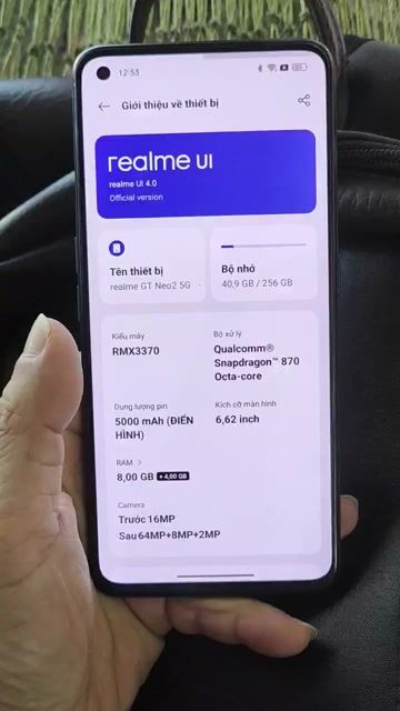 Realme GT Neo 2 256GB Xanh lá. Mua bán Điện thoại tại Quận Liên Chiểu Đà Nẵng được đăng bởi Phan Vinh Chinh hình 1