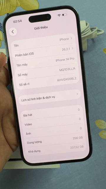 Apple iPhone 14 Pro 256GB Tím - hàng Mỹ. Mua bán Điện thoại tại Quận 12 Tp Hồ Chí Minh được đăng bởi Đặng Nguyễn Như Huỳnh hình 1