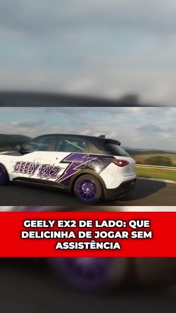 Geely EX2 de lado: que delicinha de jogar sem assistência