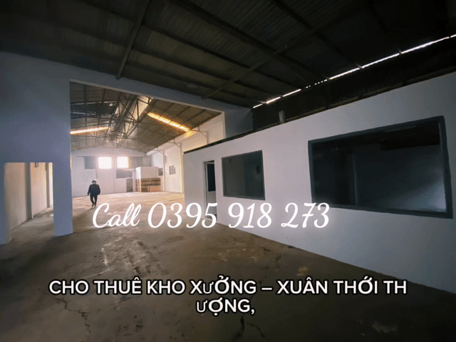Cho thuê Văn phòng, Mặt bằng kinh doanh Huyện Hóc Môn Tp Hồ Chí Minh diện tích 350 m² giá 21 triệu/tháng