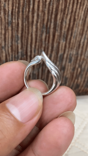 Nhẫn nữ bạc Thiên nga. Mua bán Phụ kiện thời trang khác tại Quận 8 Tp Hồ Chí Minh được đăng bởi Duan Pham hình 1