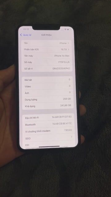 Apple iPhone XS Max 256GB Vàng. Mua bán Điện thoại tại Quận Long Biên Hà Nội được đăng bởi Minh Đức hình 1