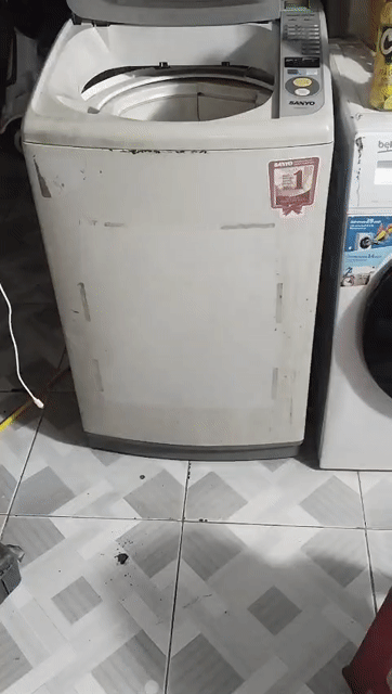 Máy giặt Sanyo ASW-97KT Trắng Đã sử dụng. Mua bán Máy giặt tại Thị xã Tân Uyên Bình Dương được đăng bởi ANHTACO  hình 1