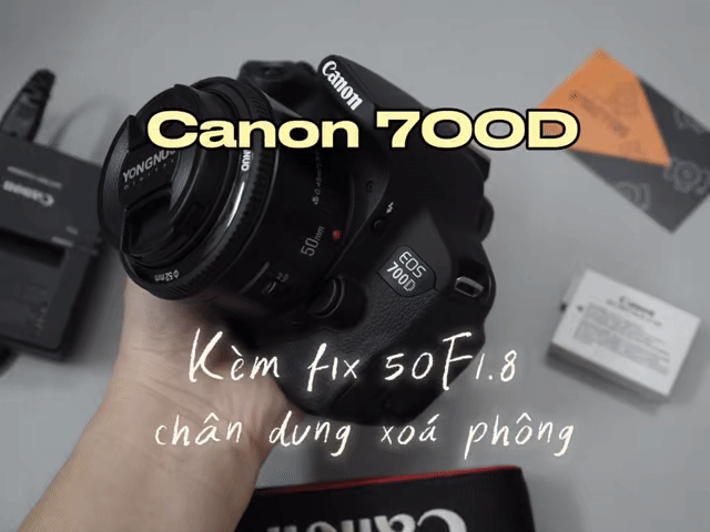 Canon 700D + YN 50F1.8 đẹp đủ pk zin. Mua bán Máy ảnh, Máy quay tại Quận 3 Tp Hồ Chí Minh được đăng bởi Lộc hình 1