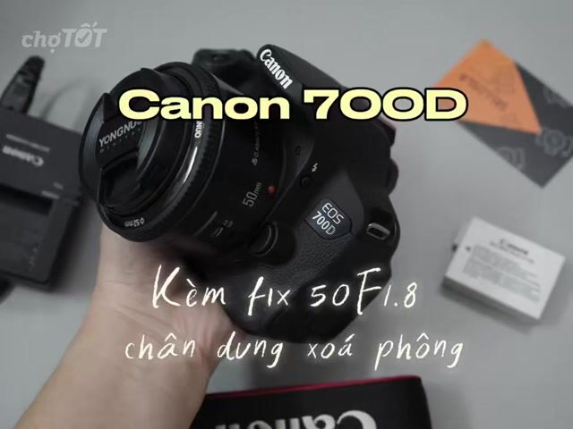 Canon 700D + YN 50F1.8 đẹp đủ pk zin. Mua bán Máy ảnh, Máy quay tại Quận 3 Tp Hồ Chí Minh được đăng bởi Lộc hình 1