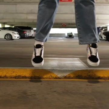 Vans Old Skool Checkerboard Skate Shoe - Black / Rainbow video thumbnail