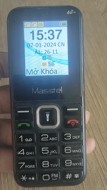 Masstel 4G Đen Đã qua sử dụng. Mua bán Điện thoại tại Huyện Vĩnh Thạnh Cần Thơ được đăng bởi Thu Nguyen Van hình 1