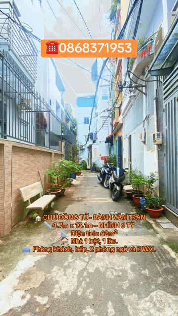 Mua bán Nhà ở Quận Tân Bình Tp Hồ Chí Minh diện tích 62 m² giá 6,9 tỷ