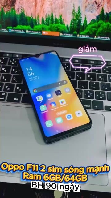 Oppo F11 6GB/64GB Đen. Mua bán Điện thoại tại Thành phố Bến Tre Bến Tre được đăng bởi TN Store hình 1