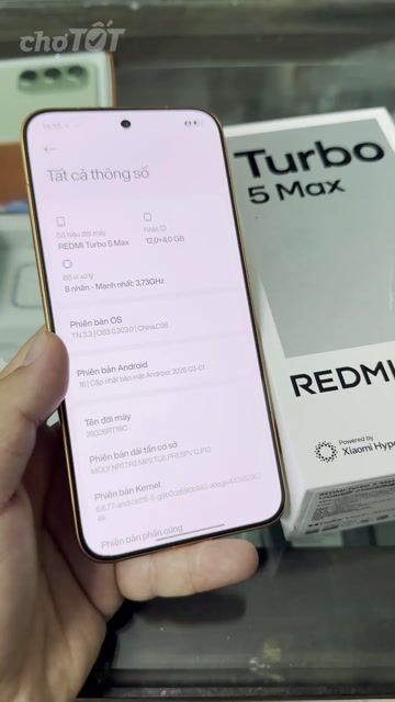 Xiaomi Redmi Turbo 5 Max 12GB Cam. Mua bán Điện thoại tại Thành phố Nam Định Nam Định được đăng bởi Trí Dũng Store hình 1