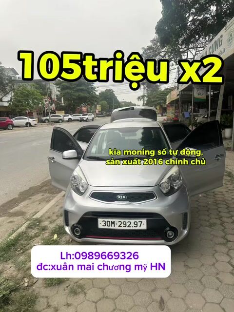 Kia Morning 2016 Tự động Bạc. Mua bán Ô tô tại Huyện Quốc Oai Hà Nội được đăng bởi thuy duong hình 1
