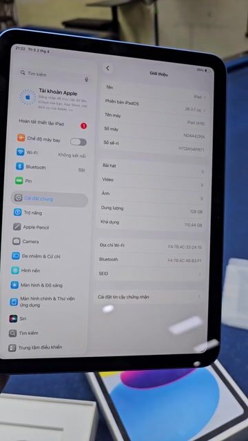 iPad Gen 11 128GB Xanh Mới sạc 1 lần fullbox. Mua bán Máy tính bảng tại Huyện Hóc Môn Tp Hồ Chí Minh được đăng bởi văn bình hình 1