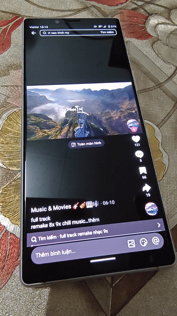 Sony Xperia 1 AU Trắng Đã sử dụng. Mua bán Điện thoại tại Huyện Vũng Liêm Vĩnh Long được đăng bởi Phước hình 1