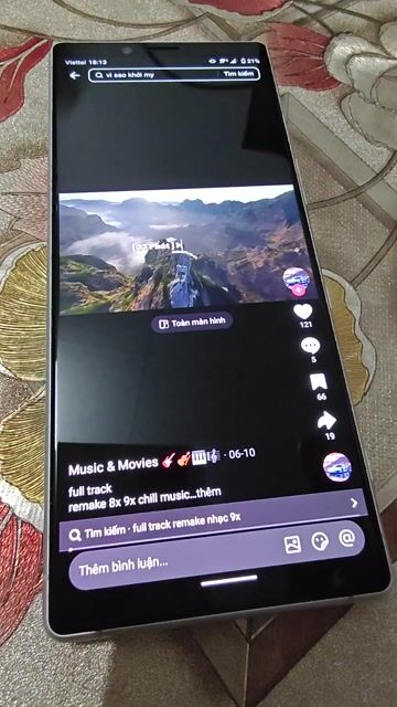 Sony Xperia 1 AU Trắng Đã sử dụng. Mua bán Điện thoại tại Huyện Vũng Liêm Vĩnh Long được đăng bởi Phước hình 1