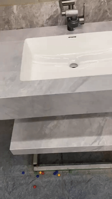 Bàn đá lavabo, chậu rửa mặt  2 tầng KT 50x80cm. Mua bán Thiết bị vệ sinh, nhà tắm tại Huyện Đông Anh Hà Nội được đăng bởi Tbvs Thanh Truc hình 1