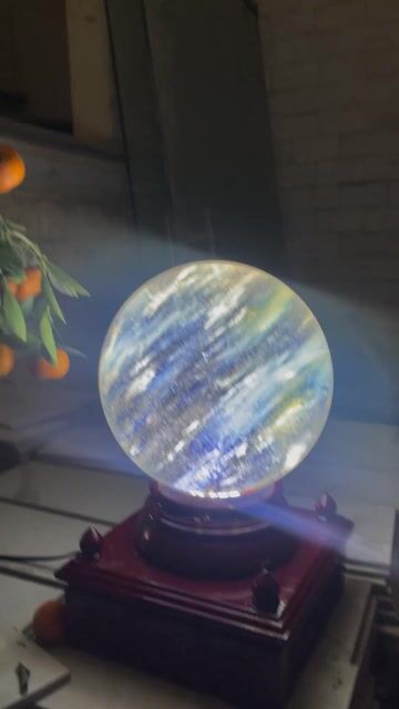 Quả cầu phong thủy Thủy tinh núi lửa. Mua bán Cây cảnh, đồ trang trí tại Quận Nam Từ Liêm Hà Nội được đăng bởi Nguyễn Khắc Quân  hình 1
