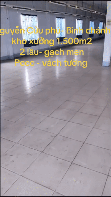 Cho thuê Văn phòng, Mặt bằng kinh doanh Huyện Bình Chánh Tp Hồ Chí Minh diện tích 1500 m² giá 90 triệu/tháng