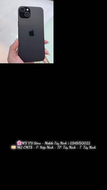 Apple iPhone 15 Plus 256GB Đen QT. Mua bán Điện thoại tại Thành phố Tây Ninh Tây Ninh được đăng bởi Mỹ Vy Store Mobile Tây Ninh hình 1