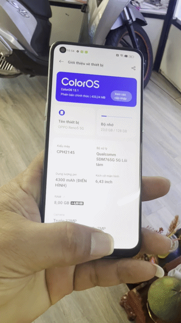 Oppo Reno5 5G Ram 8/128GB zin đẹp chức năng BH3T. Mua bán Điện thoại tại Quận Bình Tân Tp Hồ Chí Minh được đăng bởi Lý Kiệt Mobile hình 1
