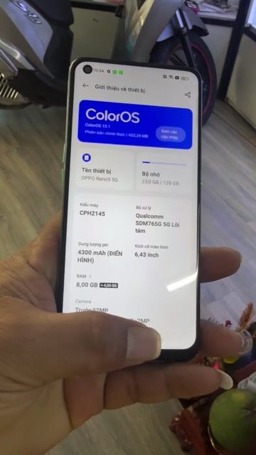 Oppo Reno5 5G Ram 8/128GB zin đẹp chức năng BH3T. Mua bán Điện thoại tại Quận Bình Tân Tp Hồ Chí Minh được đăng bởi Lý Kiệt Mobile hình 1