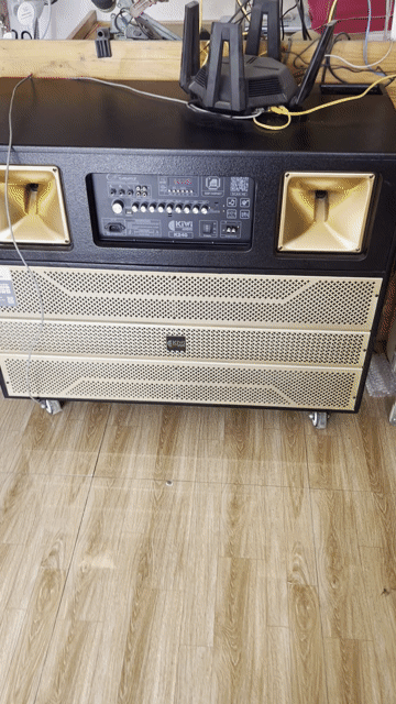 Loa karaoke Kiwi K240 Đen, Vàng đồng kèm 2 Mic. Mua bán Tivi, Âm thanh tại Huyện Chương Mỹ Hà Nội được đăng bởi Bùi mạnh duy hình 1