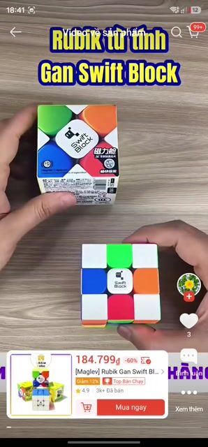 Rubik Gan Swift Block loại xịn siêu mượt. Mua bán Sở thích khác tại Quận Hà Đông Hà Nội được đăng bởi Tran Linh hình 1