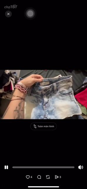 Quần short Jeans Nữ Calvin Klein Xanh M. Mua bán Quần áo tại Huyện Thường Tín Hà Nội được đăng bởi pass đồ hình 1
