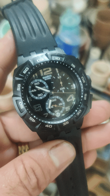 Swatch SUIB400 Chronograph Đen 45mm. Mua bán Đồng hồ tại Quận 12 Tp Hồ Chí Minh được đăng bởi Dyh Huynh hình 1
