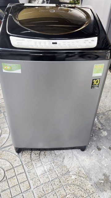 Máy giặt Toshiba cửa trên 10kg Xám. Mua bán Máy giặt tại Quận Tân Phú Tp Hồ Chí Minh được đăng bởi Điện Lạnh Thanh Sang hình 1