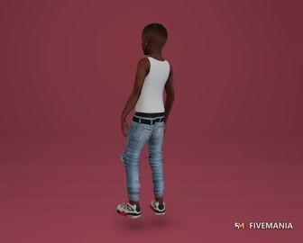 Finn | Male Teen Ped | Multiple Outfits | Optimized & Fivem Ready [Add-On] — video preview