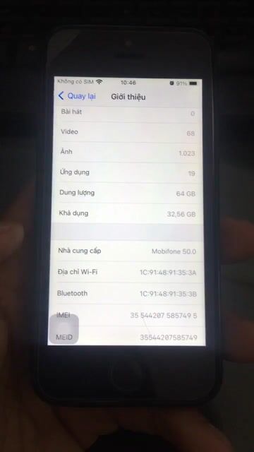 IPhone 5SE 64GB. Mua bán Điện thoại tại Thành phố Dĩ An Bình Dương được đăng bởi Dongart Dinh hình 1