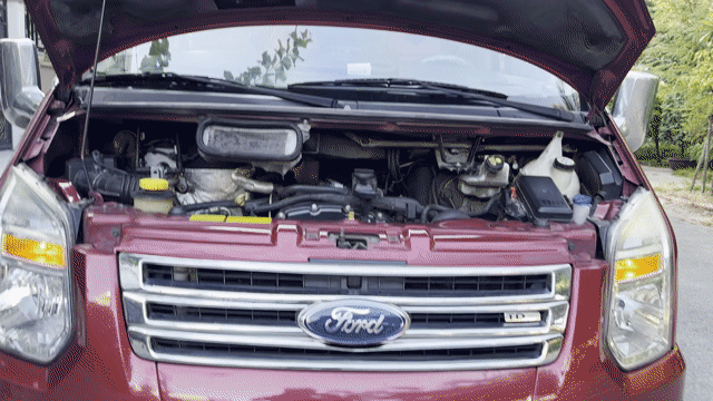 Ford Transit Dcar 10 chỗ 2015 Đỏ 113k km. Mua bán Ô tô tại Quận Bình Tân Tp Hồ Chí Minh được đăng bởi Xe Hồng Minh hình 1