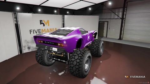 FIVEM Ford GT Monster Truck | Lore Friendly Monster Truck | Custom Livery | Big Wheels | Off-Road Ready | Add-On | Optimized | Fivem Ready | High Quality, video preview