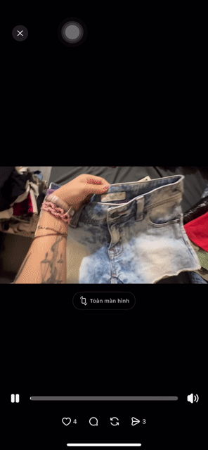 Quần short Nữ Theoria Jeans Xanh M. Mua bán Quần áo tại Huyện Thường Tín Hà Nội được đăng bởi pass đồ hình 1