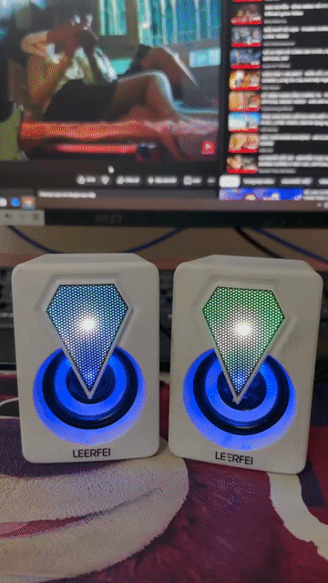 Loa vi tính LEERFEI Trắng Đèn LED. Mua bán Tivi, Âm thanh tại Quận Bình Thạnh Tp Hồ Chí Minh được đăng bởi Quân Kinh doanh YNStore Computer  hình 1
