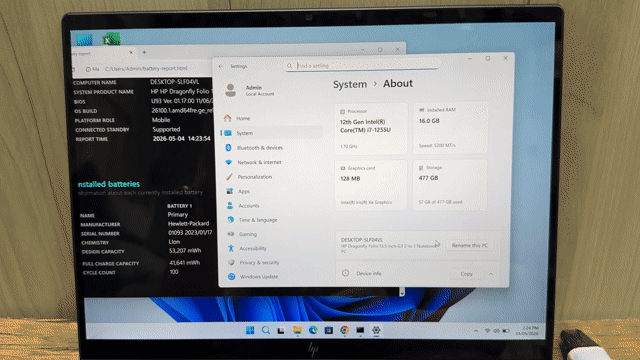 HP Dragonfly Folio G3 i7-1255U/16GB/512G. Mua bán Laptop tại Quận Bình Thạnh Tp Hồ Chí Minh được đăng bởi Lê Khanh hình 1