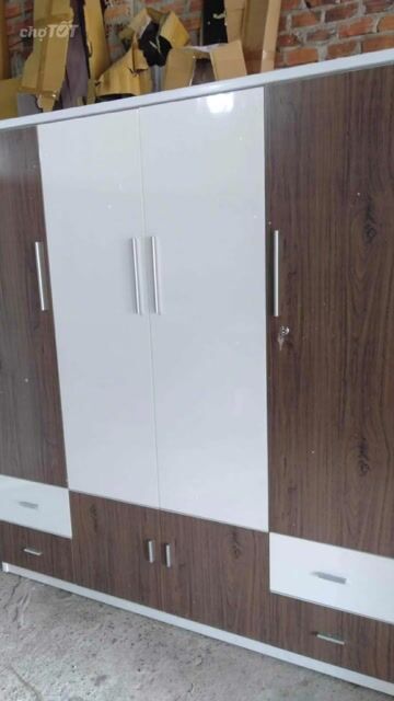 Tủ quần áo Chinhuei Nhựa 4 cánh 4 hộc. Mua bán Tủ, kệ gia đình tại Quận Liên Chiểu Đà Nẵng được đăng bởi Xưởng nội thất nhựa Chinhuei 446 Âu Cơ Đà Nẵng hình 1