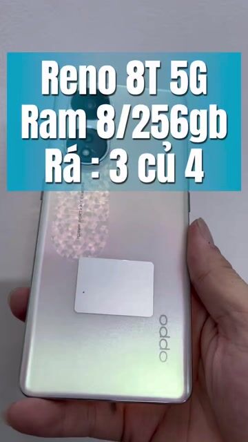 Reno 8T 5G ram 8/256gb. Mua bán Điện thoại tại Quận 4 Tp Hồ Chí Minh được đăng bởi Tuấn hình 1