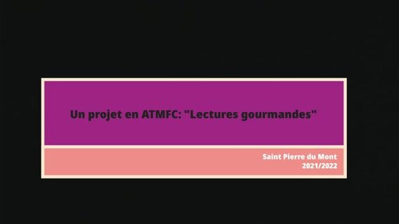 Lectures gourmandes