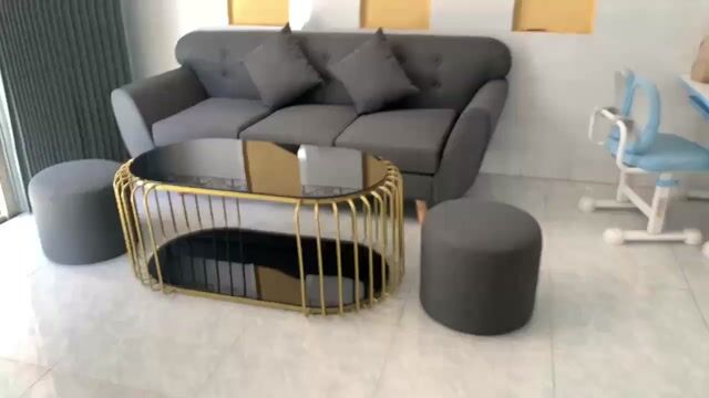 Bộ bàn ghế sofa băng 1m9 màu xanh nhung ở Sài Gòn