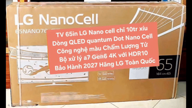 TV QLED LG 65NANO76 65in 4K NANO CELL BảoHành 2027. Mua bán Tivi, Âm thanh tại Quận 8 Tp Hồ Chí Minh được đăng bởi Nguyen nguyen hình 1