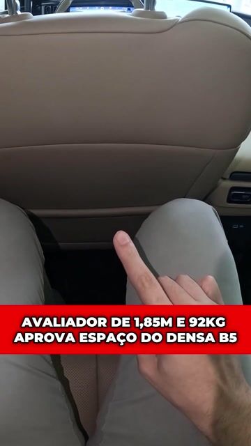 Avaliador de 1,85m e 92kg aprova espaço do Densa B5