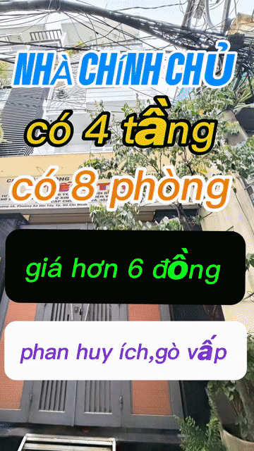 Mua bán Nhà ở Quận Gò Vấp Tp Hồ Chí Minh diện tích 84 m² giá 6,9 tỷ