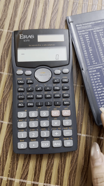 Máy tính khoa học ERAS E370 Đen. Mua bán Đồ dùng văn phòng tại Huyện Kim Động Hưng Yên được đăng bởi Hoàng Mai hình 1