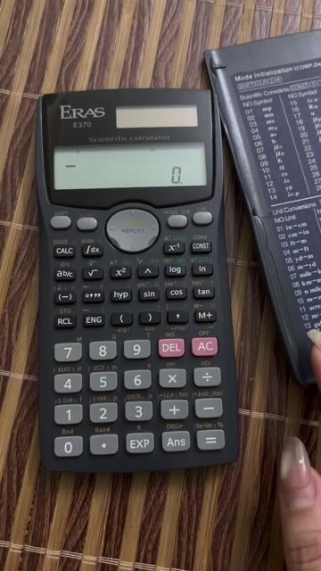 Máy tính khoa học ERAS E370 Đen. Mua bán Đồ dùng văn phòng tại Huyện Kim Động Hưng Yên được đăng bởi Hoàng Mai hình 1