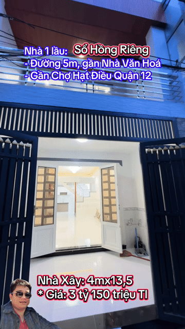 Mua bán Nhà ở Quận 12 Tp Hồ Chí Minh diện tích 13.5 m² giá 3,15 tỷ