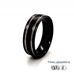 7mm Brushed Zirconium Ring with 2 Natural Polished Lines 360 Video two